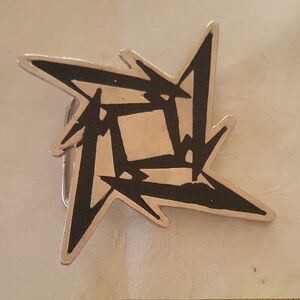 Metallica Ninja Star Belt Buckle